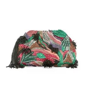 Embellished Multicolor Clutch